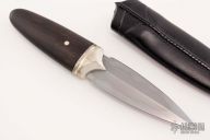 Dagger with Sterling Silver and African Blackwood
