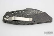Damascus & Carbon Fiber Hawk #004
