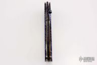 Damascus & Gold Lip Pearl Folder