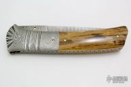Damascus & Mammoth Ivory Folder