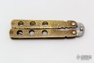 Damascus and Brass Balisong