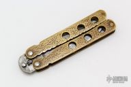 Damascus and Brass Balisong