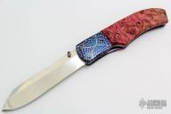 Damascus and Burl Linerlock