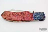Damascus and Burl Linerlock
