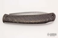 Damascus and Carbon Fiber Lockback
