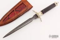 Damascus and Ebony Dagger