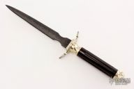 Damascus and Ebony Dagger