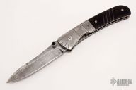 Damascus and Ebonywood Linerlock