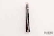 Damascus and Ebonywood Linerlock