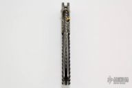 Damascus and Horn Lockback