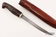 Stainless Damascus and Ironwood Fillet