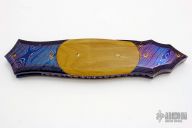 Damascus and Mammoth Dagger Folder