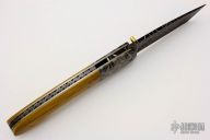 Damascus and Mammoth Ivory Linerlock