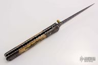 Damascus and Mammoth Ivory Linerlock