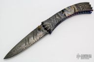 Damascus and Mammoth Tooth Linerlock