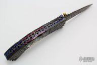 Damascus and Mammoth Tooth Linerlock