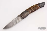 Damascus and Mammoth Tooth Linerlock