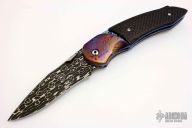 Damascus and MokuTi Linerlock
