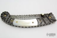 Damascus and Pearl Linerlock