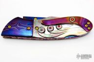 Damascus and Pearl Lockback