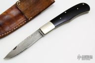 Damascus and Wood Slipjoint