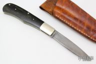 Damascus and Wood Slipjoint