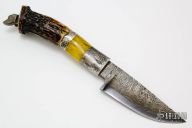 Damascus Art Knife