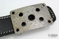 Damascus Belt Buckle and Belt
