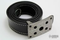 Damascus Belt Buckle and Belt