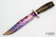 Damascus Bowie Knife