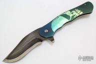 Damascus Carved Flipper