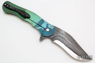 Damascus Carved Flipper