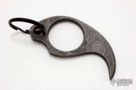 Damascus Claw Keyring