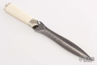 Damascus Dagger - Walrus Ivory