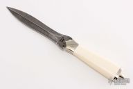 Damascus Dagger - Walrus Ivory