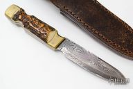 Damascus Drop Point