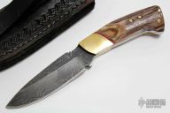Damascus Drop Point