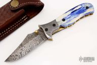 Damascus Linerlock