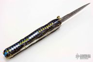 Damascus Linerlock Dagger