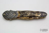 Damascus Linerlock Dagger
