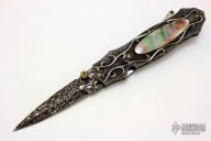 Damascus Lockback Dagger