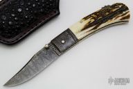 Damascus Lockback Folder