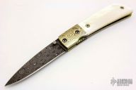 Damascus/Mokume/MOP Gent's Folder