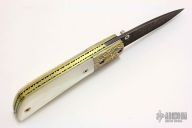 Damascus/Mokume/MOP Gent's Folder