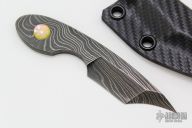 Damascus Necker - Opal Inlay