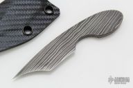 Damascus Necker - Opal Inlay