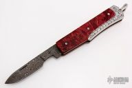 Damascus Slipjoint - Engraved