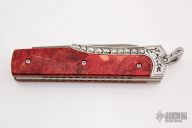 Damascus Slipjoint - Engraved