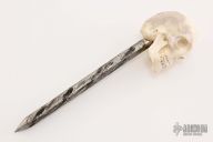 Damascus Spike w/ Bone Skull