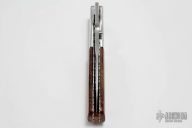 Damasteel and Amboyna Burl Linerlock